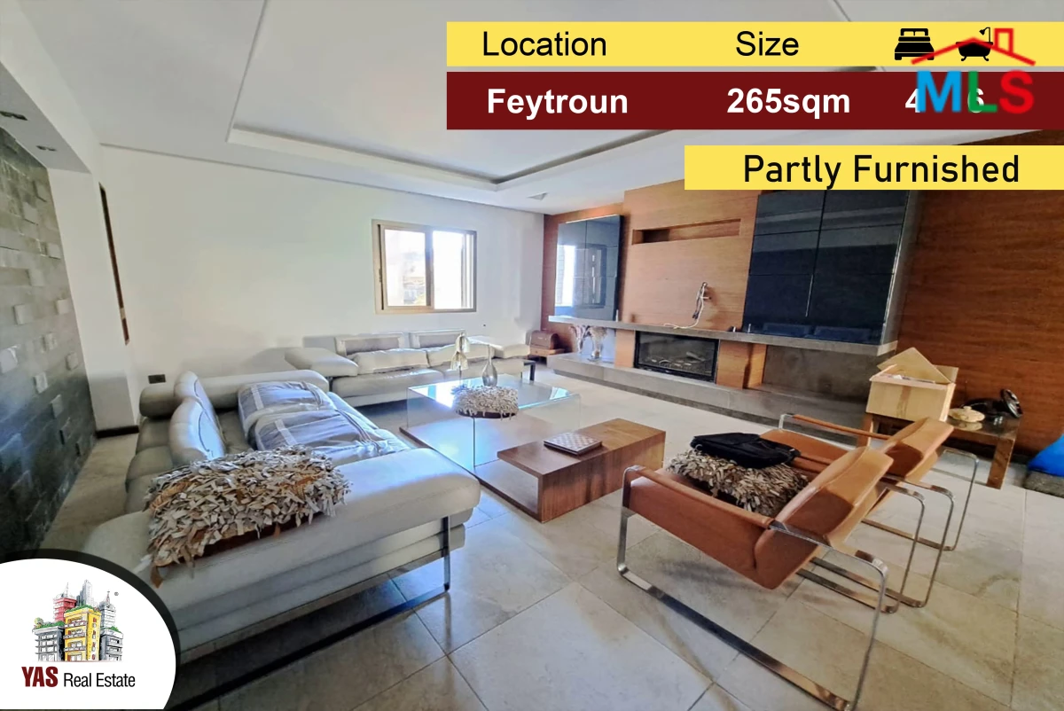Feytroun 265m2 | Rarely Used | Partly Furnished | Mountain View