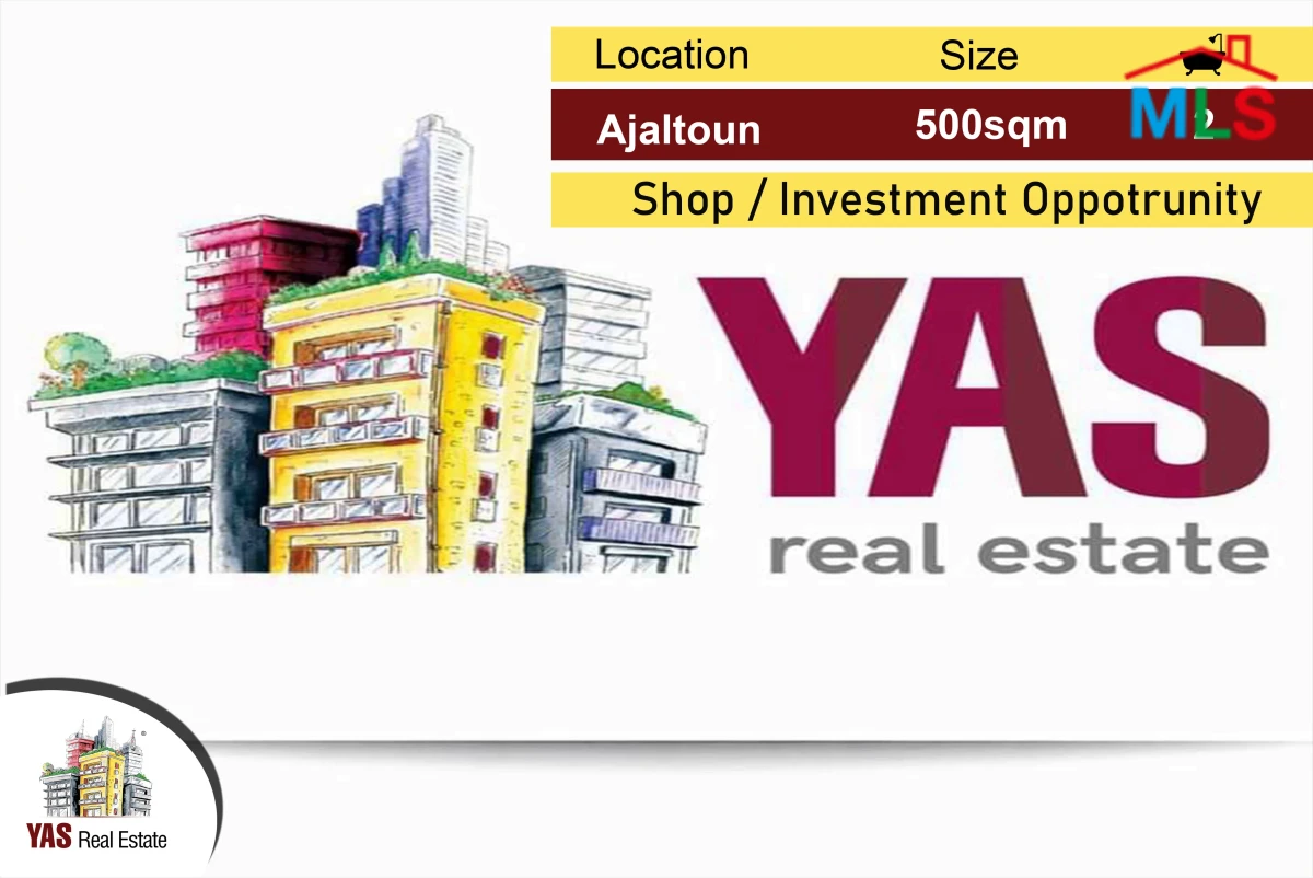 Ajaltoun 500m2 | Shop | Main Highway | Investment Opportunity | Catch