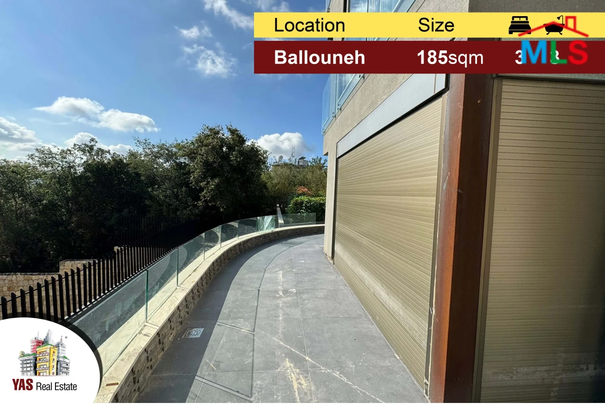 Ballouneh 185m2 | 65m2 Terrace | New | High-End | Private Street