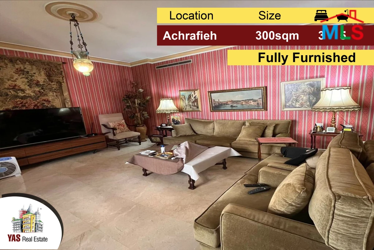 Achrafieh/Rizk 300m2 | Furnished | Luxury Apartment