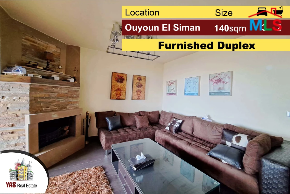 Ouyoun El Siman 140m2 | Duplex | Furnished | Luxury | Panoramic View