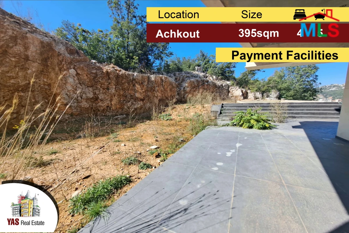 Achkout 395m2 | 375m2 Terrace/Garden | Open View | Brand New
