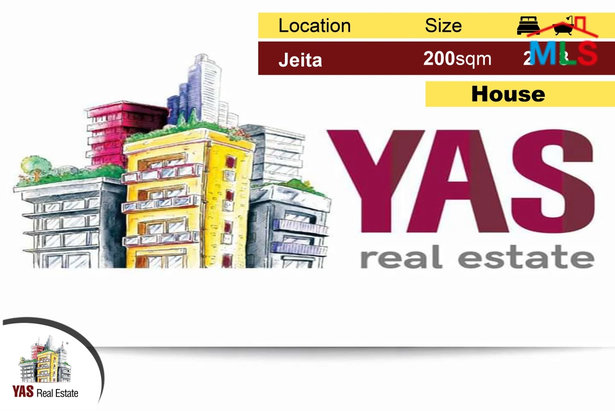 Jeita House 200m2 | 800m2 Land | Sea View | Standalone