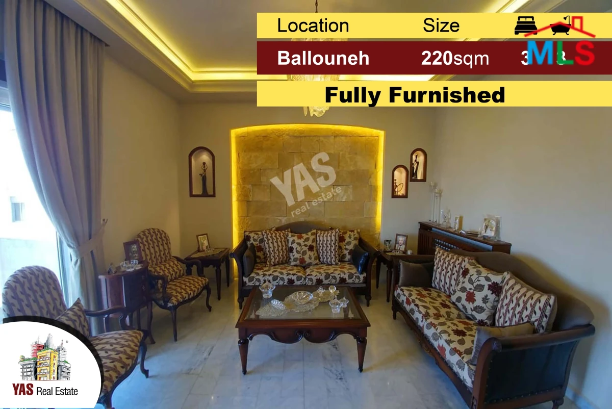 Ballouneh 220m2 | Panoramic View | Redesigned | Furnished | Catch