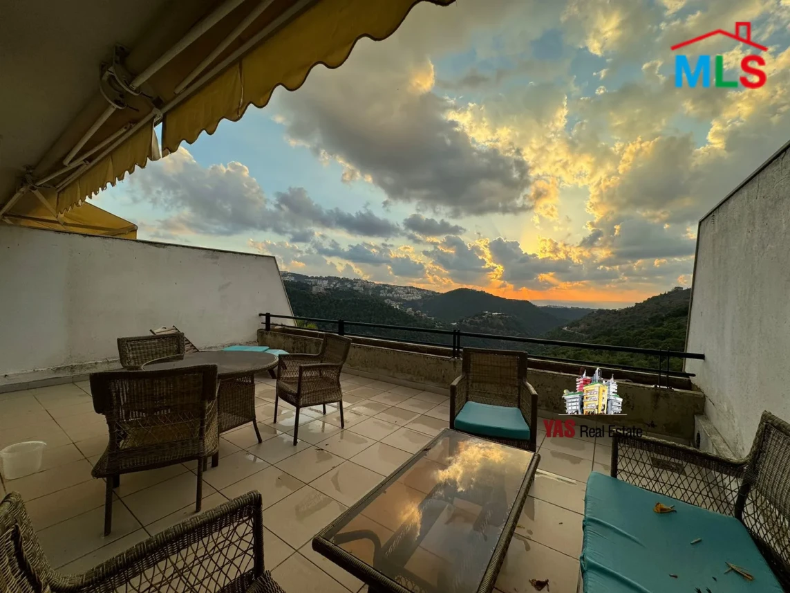 Jeita Country Club 80m2 + 20m2 Terrace | Furnished Chalet | Open View