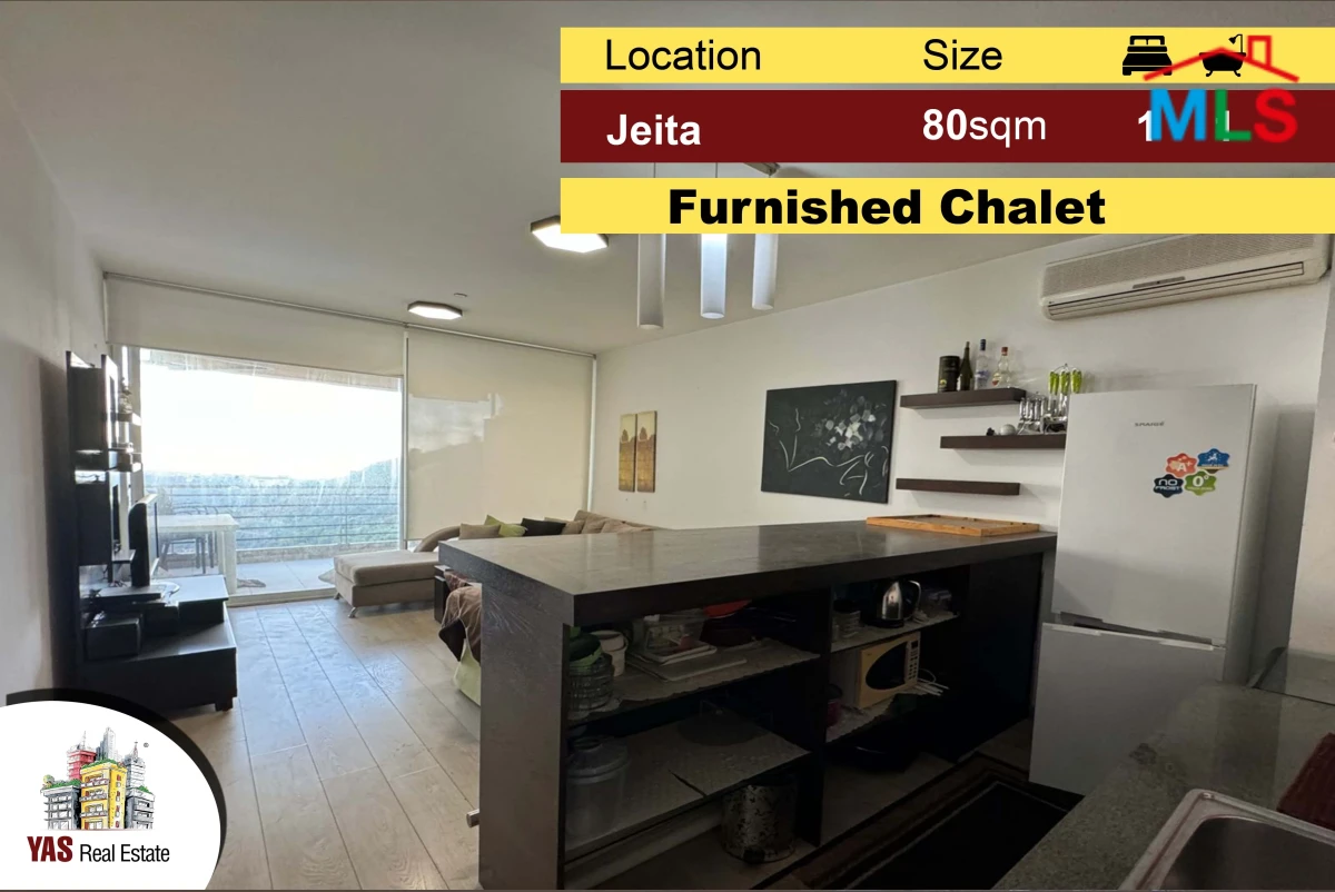 Jeita Country Club 80m2 | Cozy Chalet | Fully Furnished | View