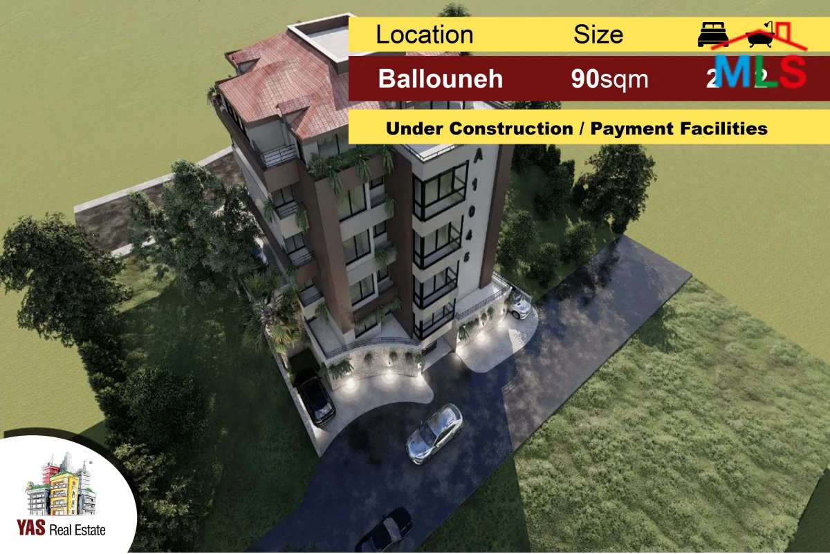 Ballouneh 90m2 Up to 160m2 | Under Construction | Payment Facilities