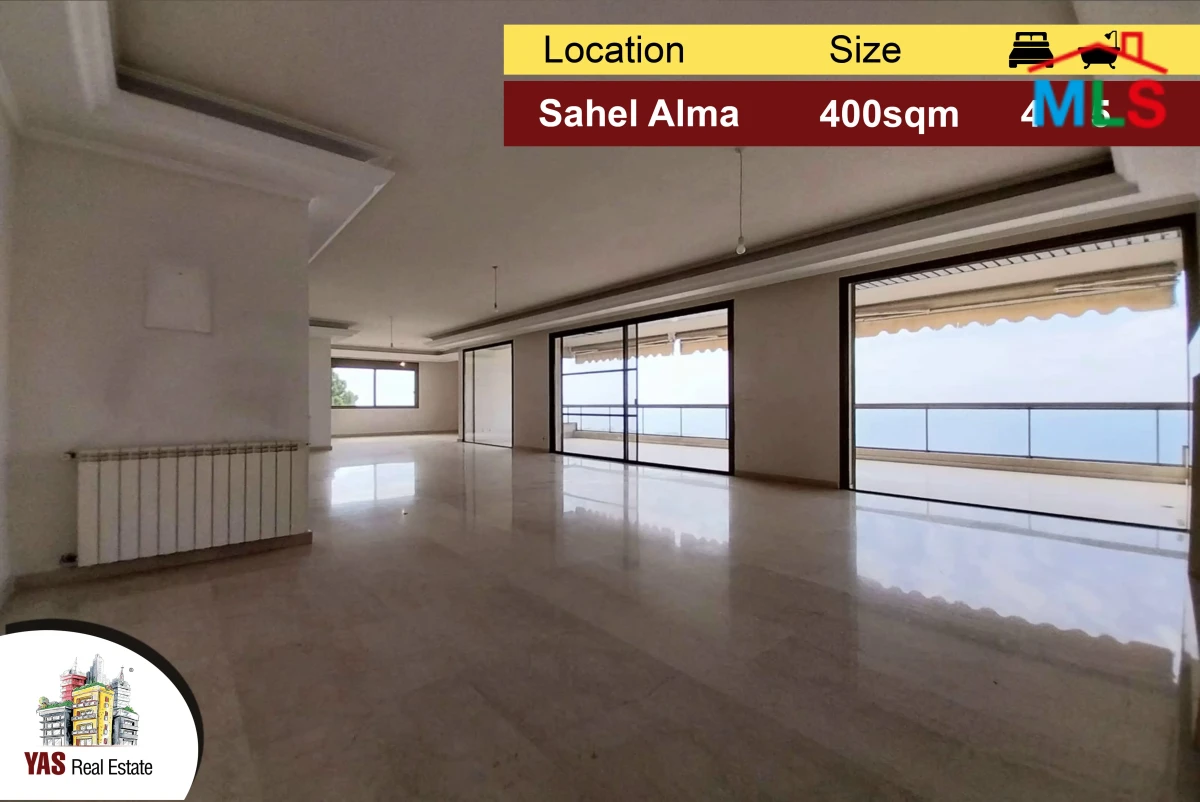 Sahel Alma 400m2 | Eye-Catching View | Flat