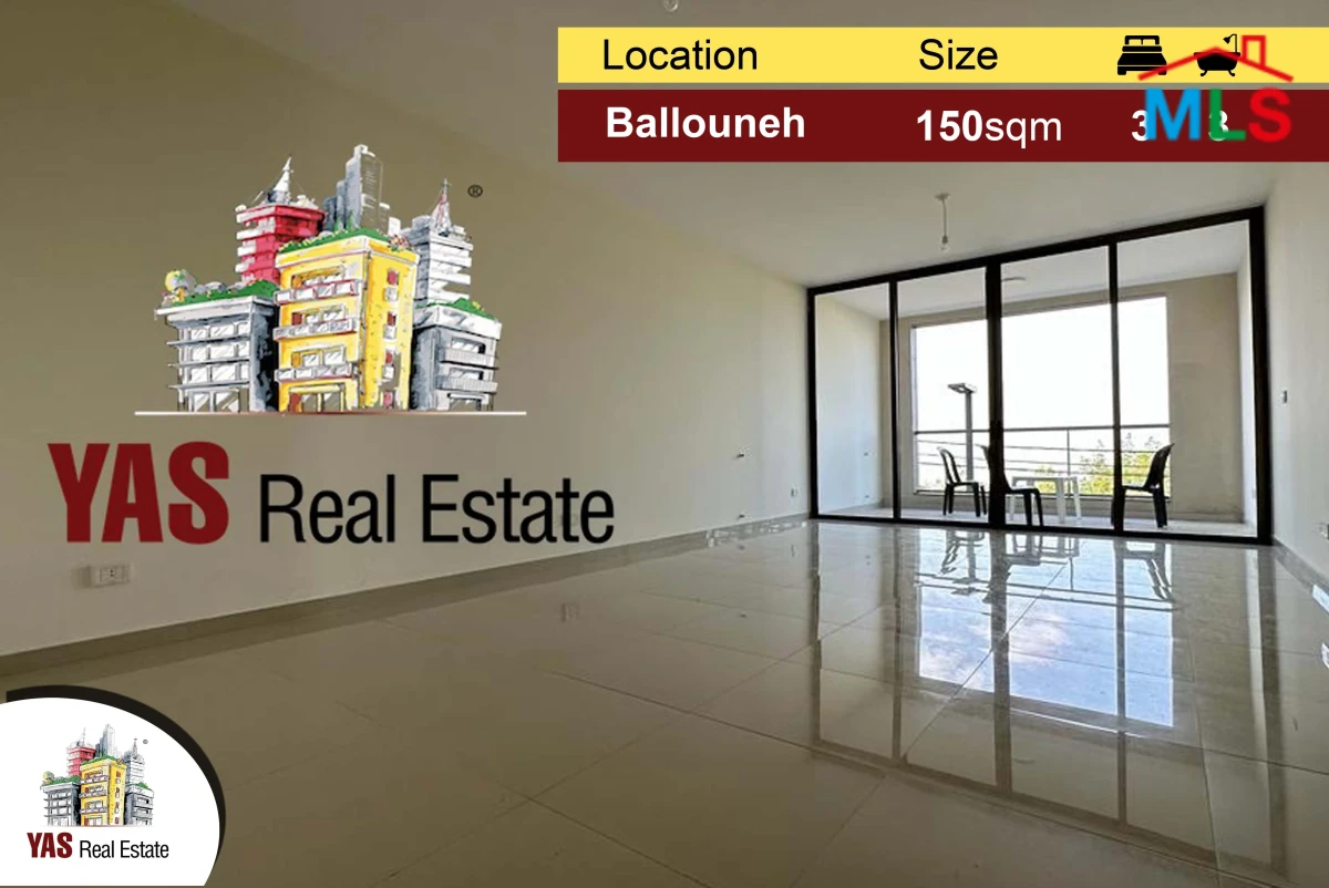 Ballouneh 150m2 | New | Luxury | View | Classy Area