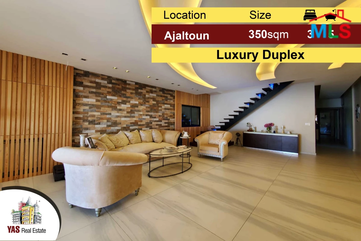 Ajaltoun 350m2 | Luxury Duplex | High-End | Panoramic Sea View
