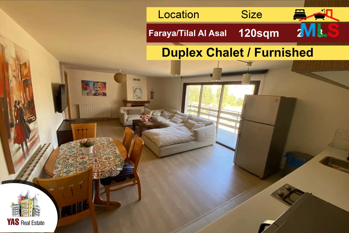 Faraya / Tilal Al Asal 120m2 | Duplex | Rarely Used | Luxury | Furnished