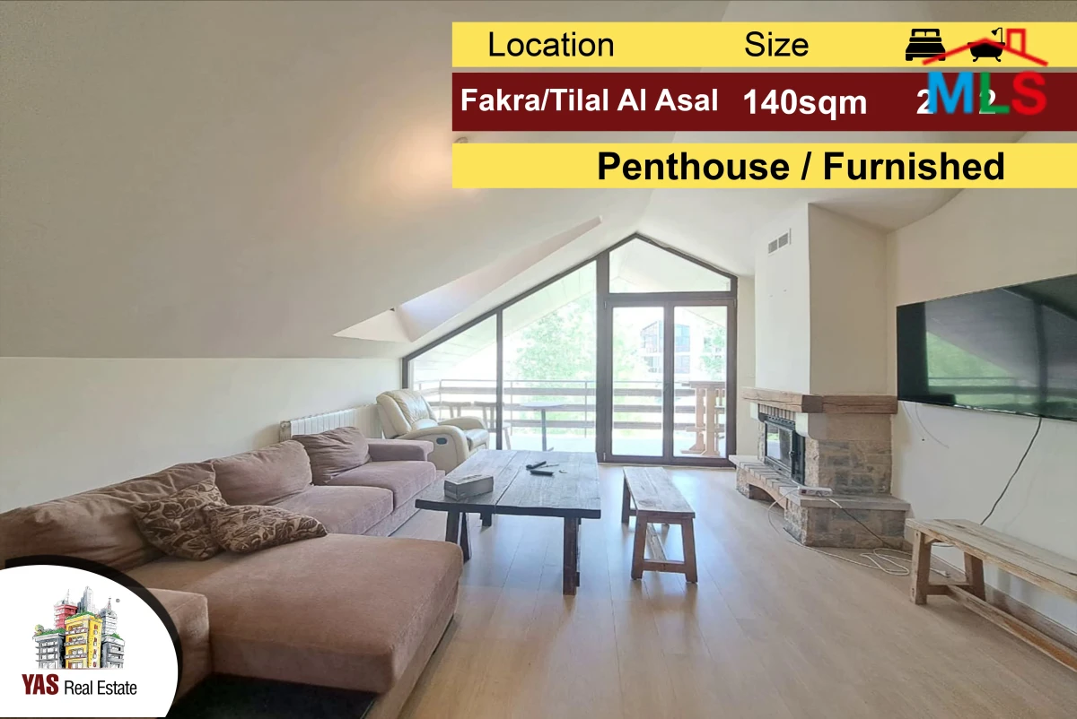 Faraya/Tilal Al Asal 140m2 | Penthouse | Mountain View | Modern | Furnished