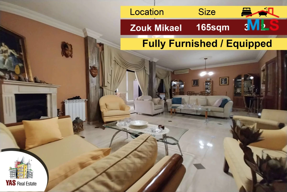 Zouk Mikael 165m2 | View | Fully Furnished / Equipped