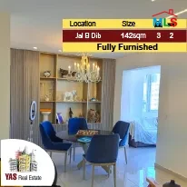 Jal El Dib 142m2 | Brand New | Amazing View | Furnished