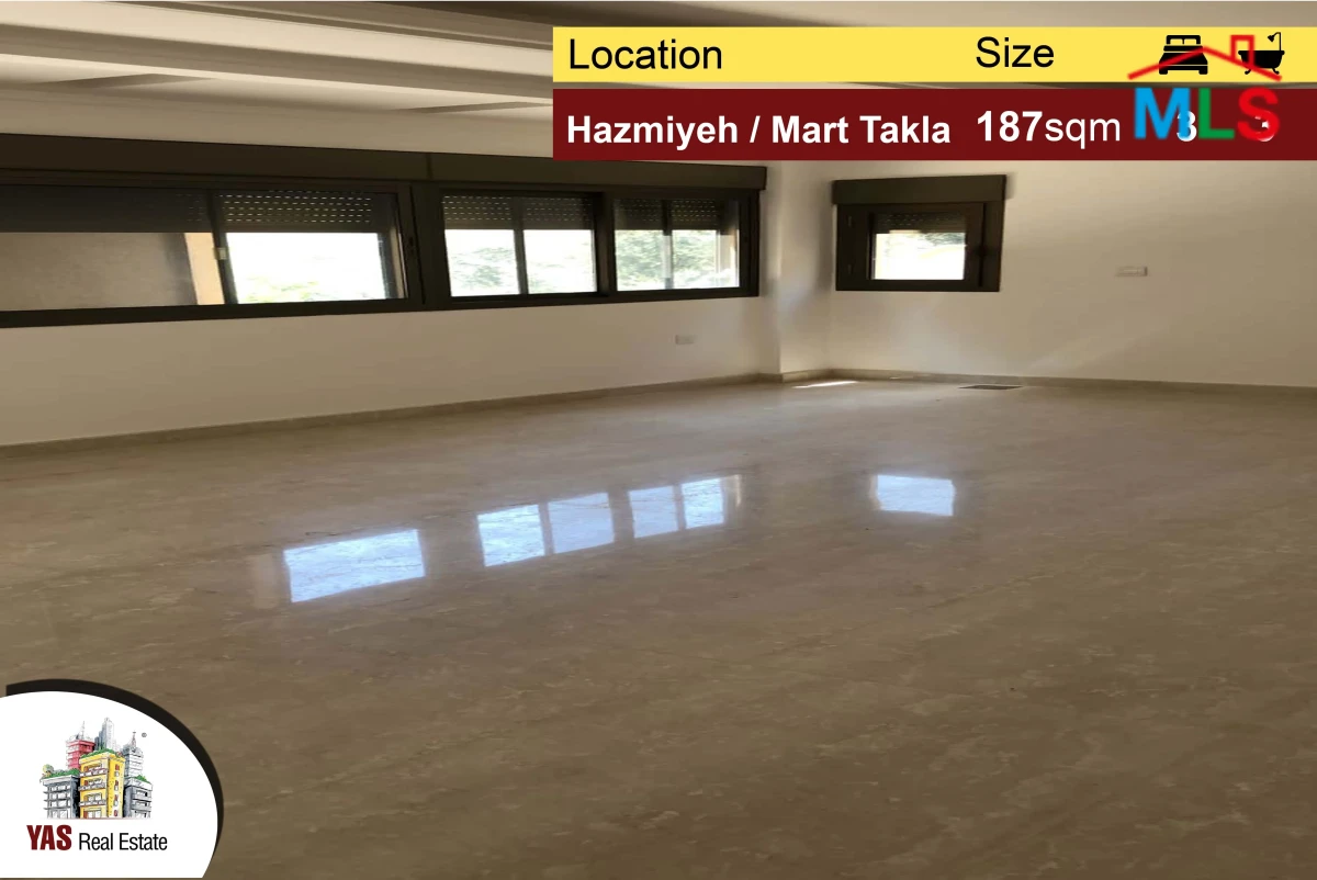 Hazmieh / Mar Takla 187m2 + 90m2 Garden/Terrace | New Apartment