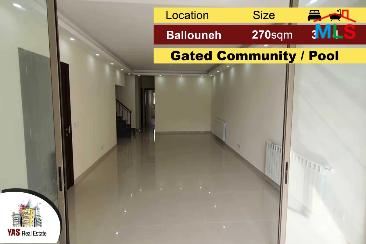 Ballouneh 270m2 | Duplex | New | Upgraded | Sea View