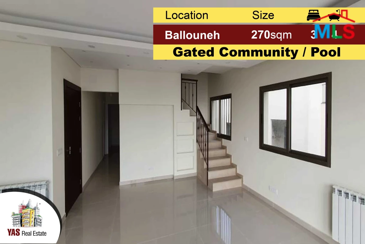 Ballouneh 270m2 | Duplex | New | Upgraded | Sea View