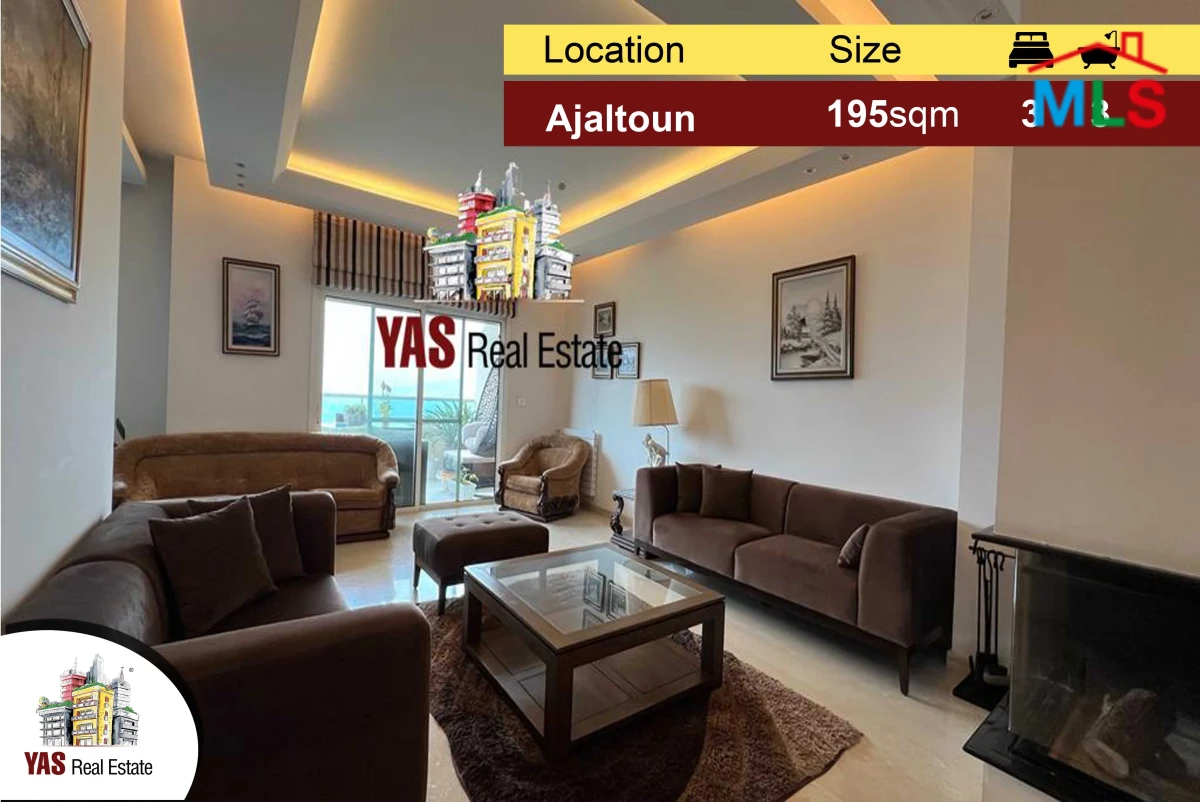 Ajaltoun 195m2 | 60m2 Garden | High-End | View | Villas Street