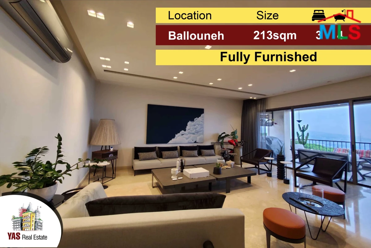 Ballouneh 213m2 | High-End | New Building | Fully Furnished
