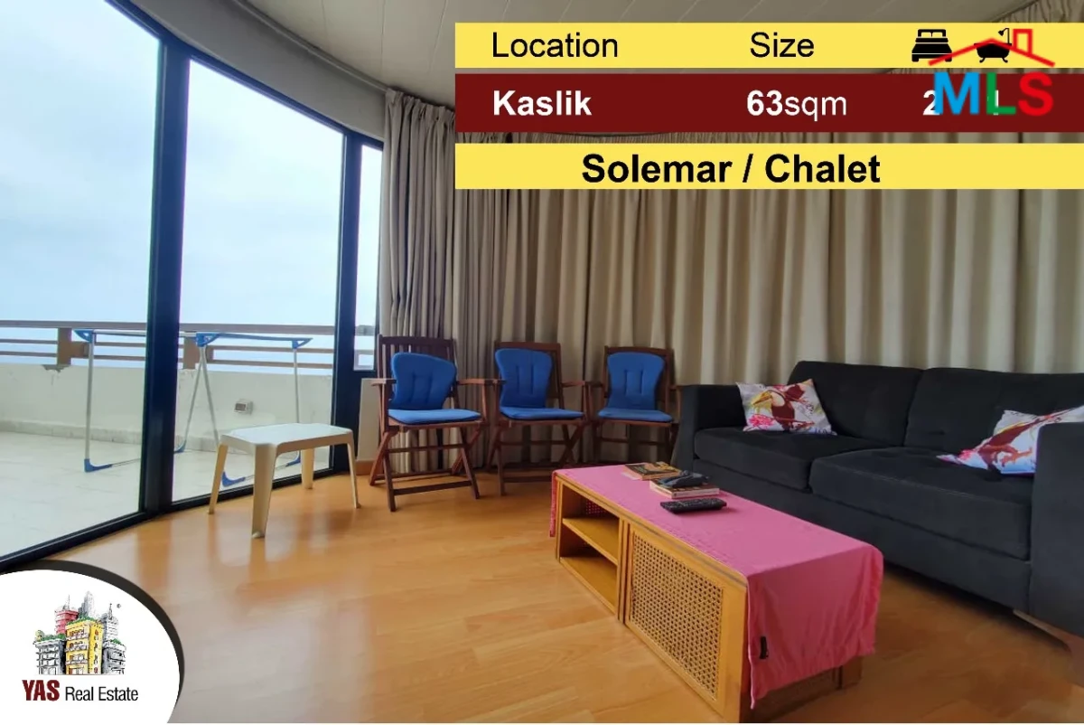 Kaslik / Solemar 63m2 | Modern Chalet | Mint Condition | View