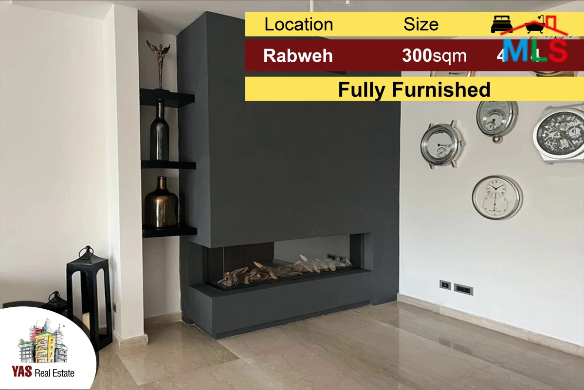 Rabweh 300m2 | Open View | Luxury | Fully Furnished