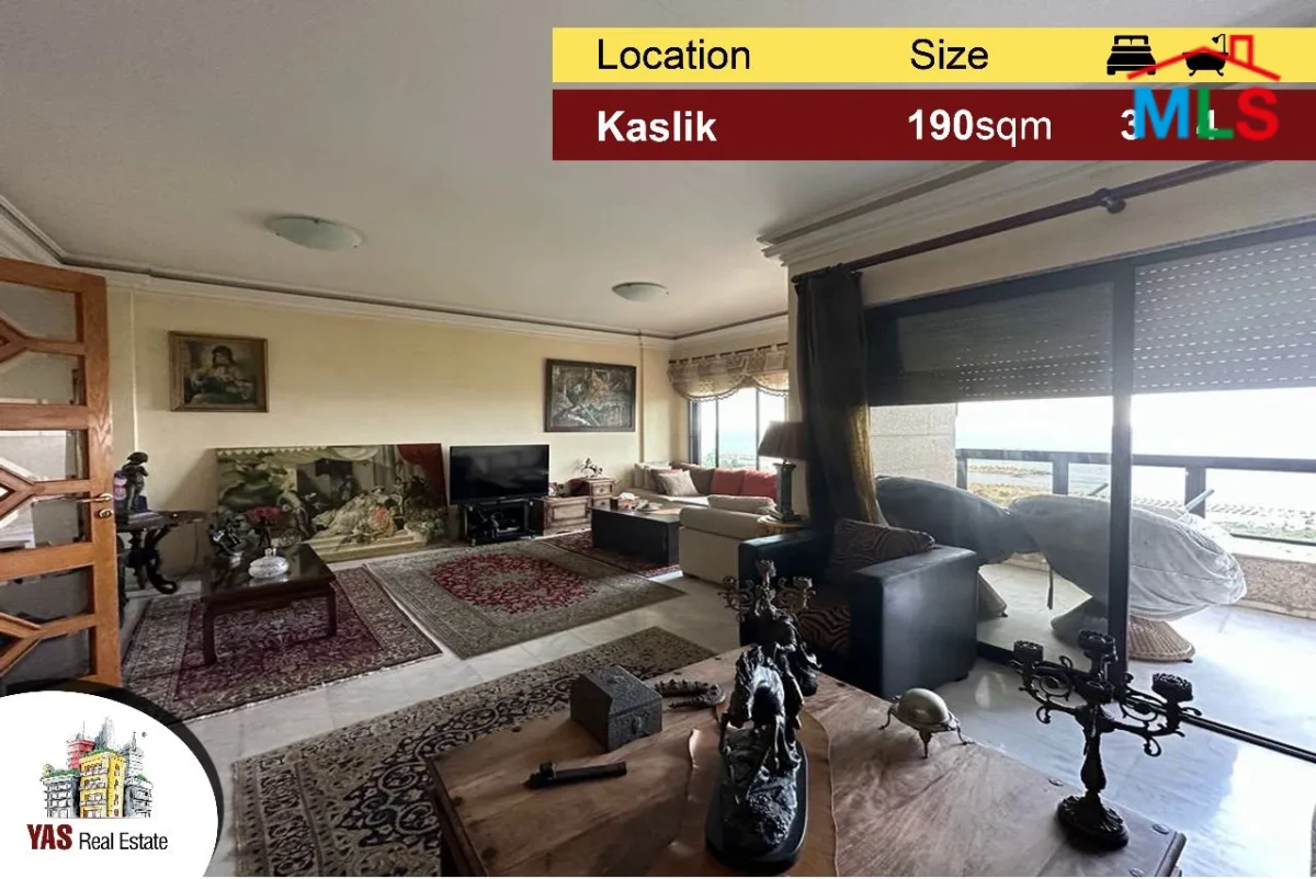 Kaslik 190m2 | Luxury Apartment | Ideal Location | Sea View