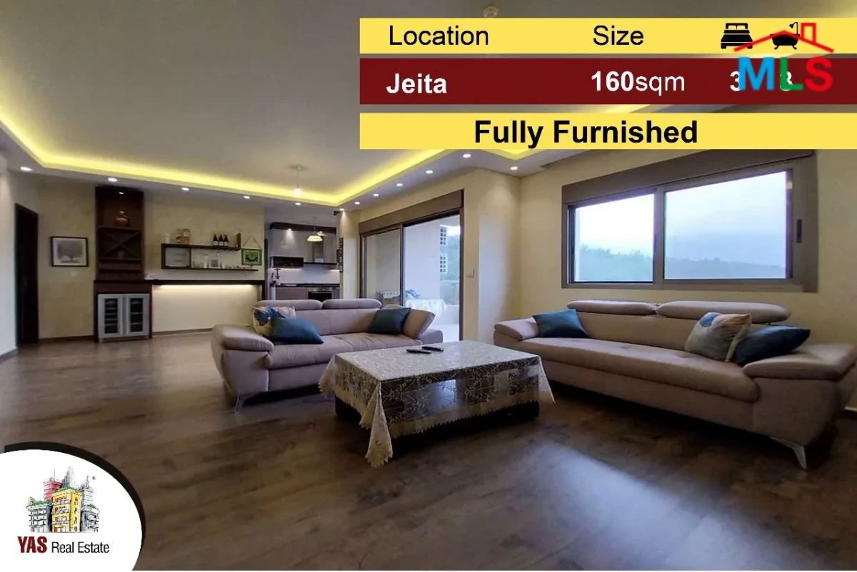 Jeita 160m2 | Fully Furnished | High-End | Panoramic View