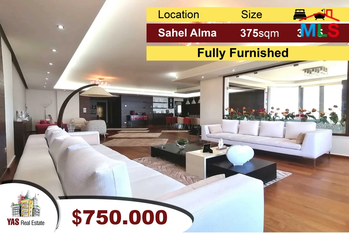Sehel Alma | 375m2 | Excellent Furnished Apartment | Open View