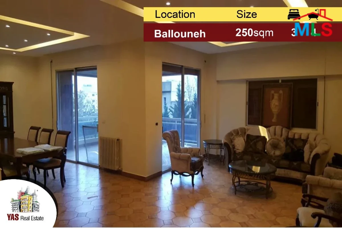 Ballouneh 250m2 + 100m2 Terrace | Ultra Prime Location | Open View
