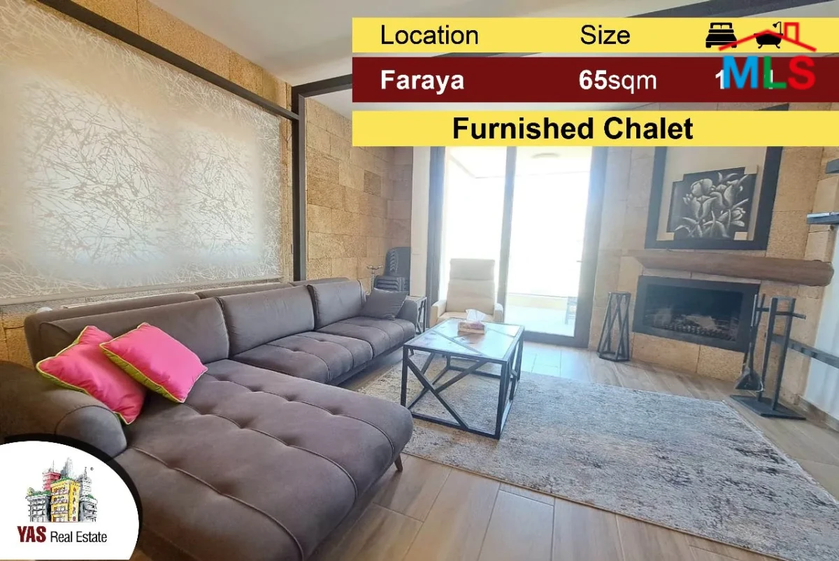 Faraya 65m2 | Cozy Chalet | Furnished | Rarely Used | Mountain View