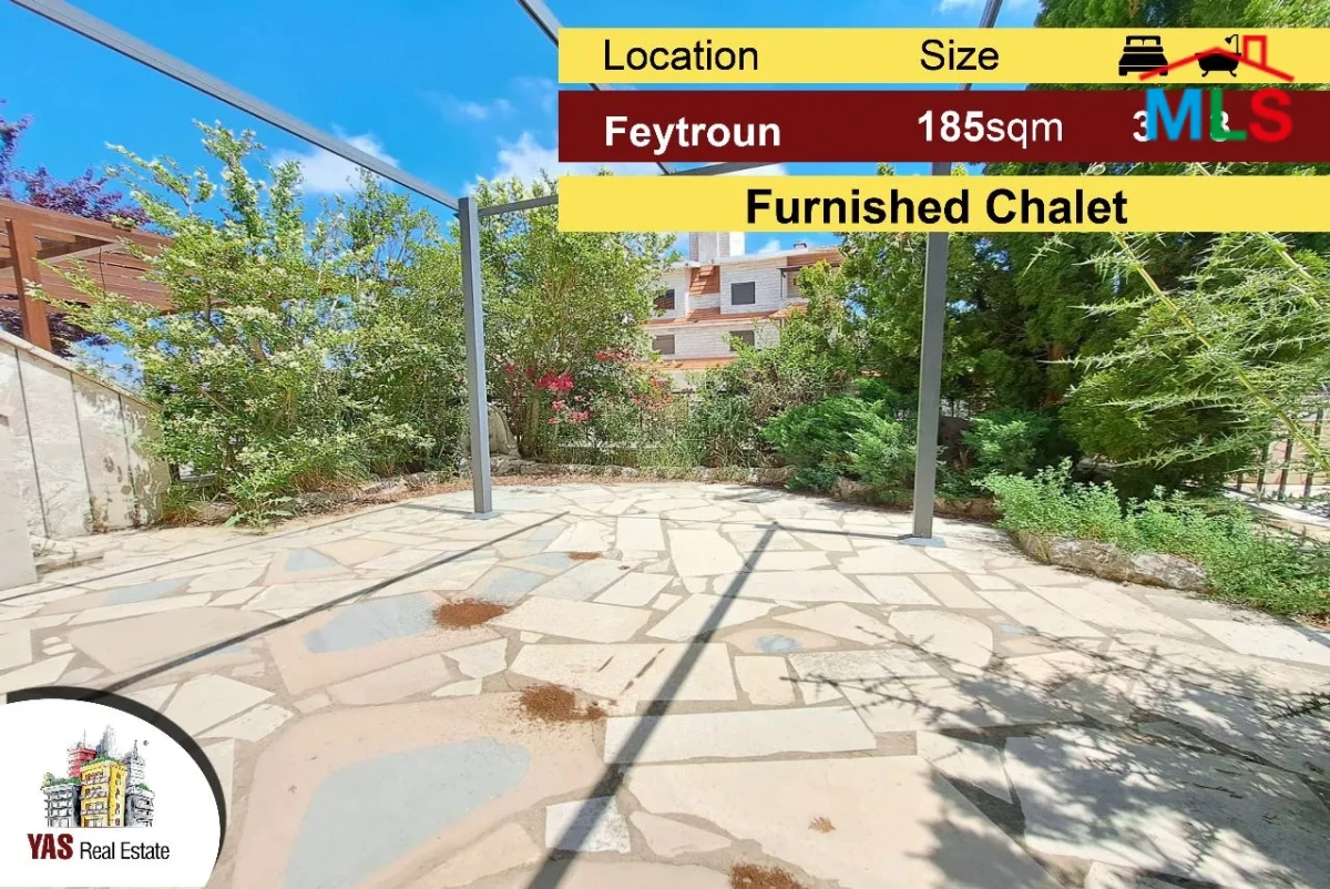 Feytroun 185m2 + 40m2 Terrace | Duplex Chalet | Furnished | Pool