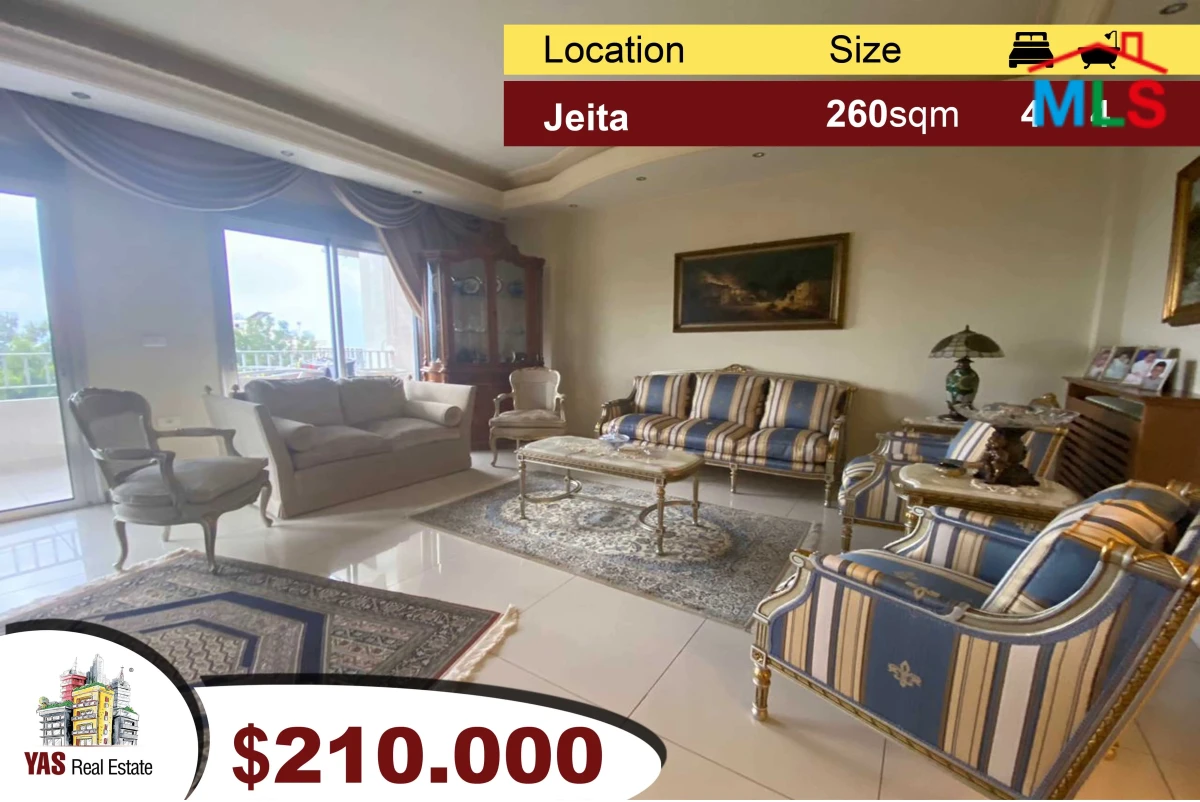 Jeita 260m2 | Fully Renovated | Spacious Flat | Luxurious | View