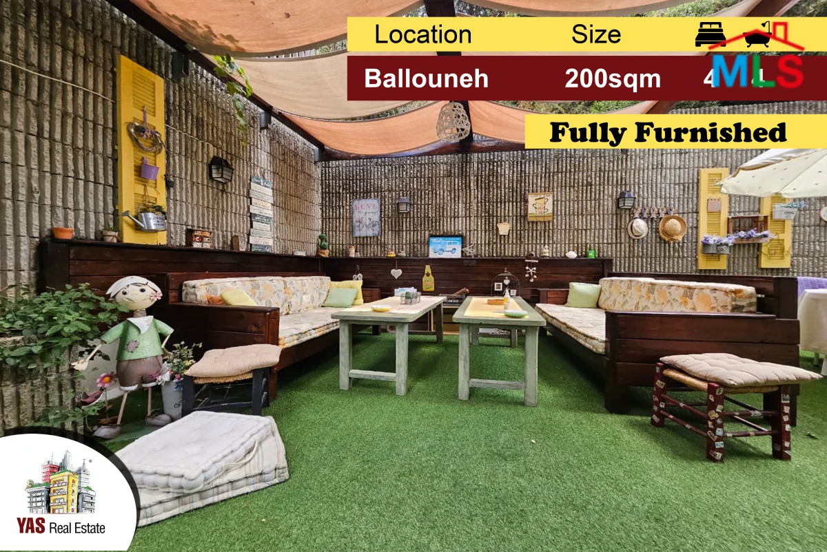 Ballouneh 200m2 | 120m2 Terrace | Super Luxurious | Catch | Unique