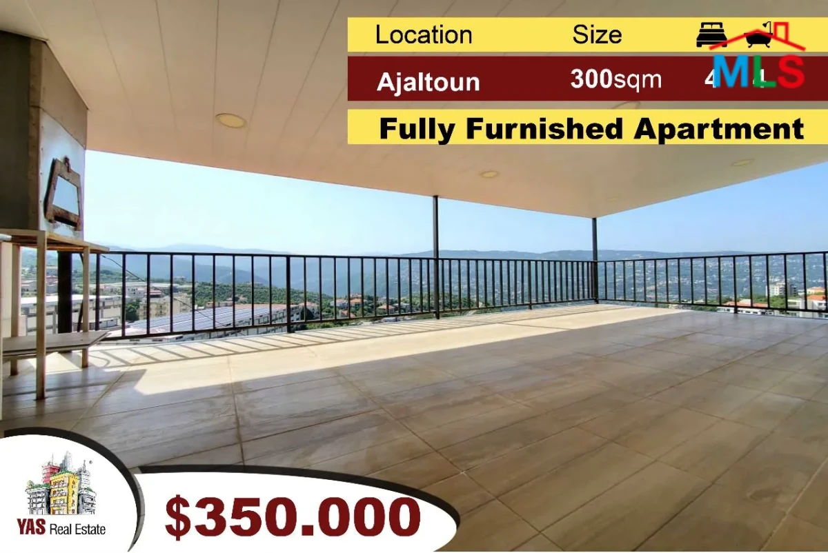 Ajaltoun 300m2 | Spacious Apartment | Furnished | Luxury | View