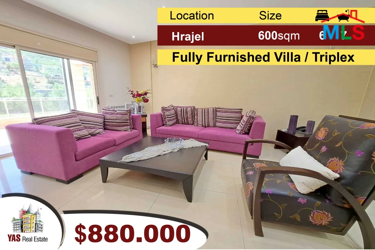 Hrajel 600m2 + 800m2 Garden | High-End Villa / Triplex | Furnished