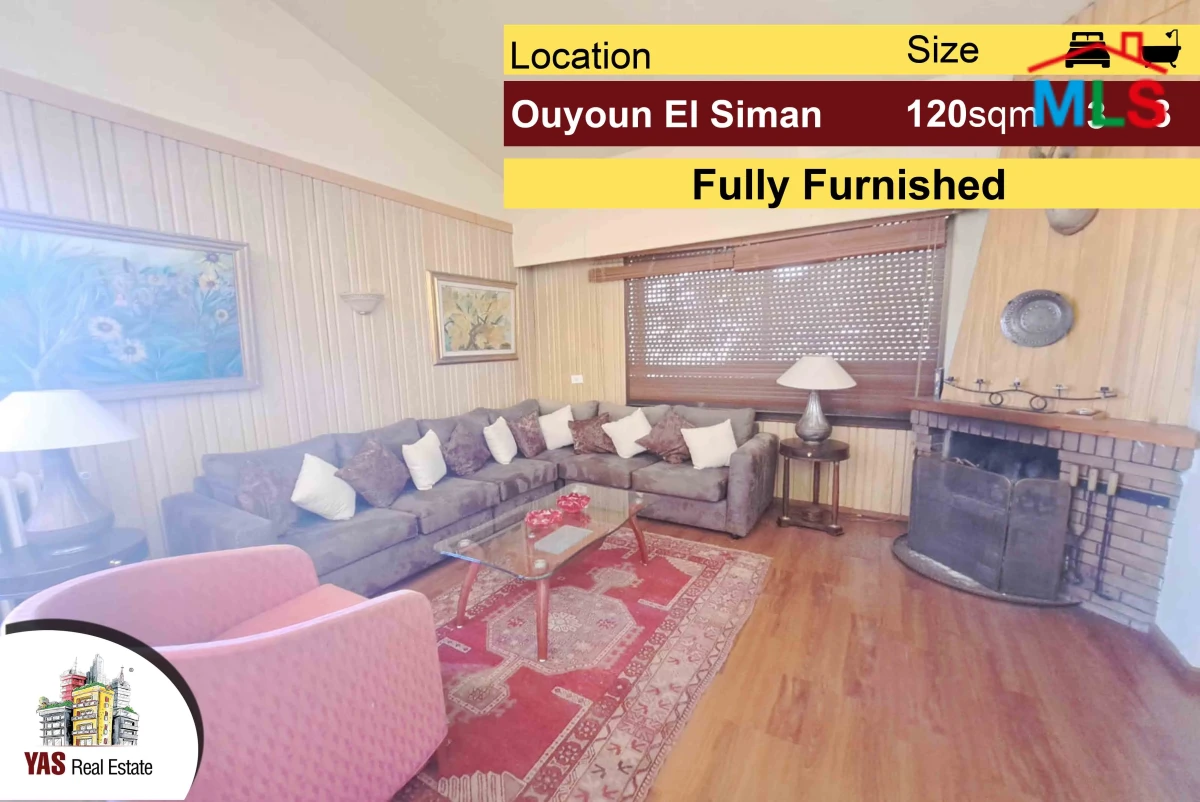 Ouyoun El Siman 120m2 | Duplex | Prime Position | Furnished | View