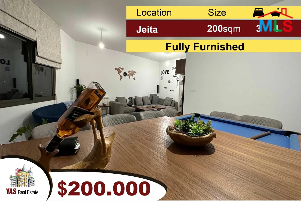 Jeita 200m2 | UPGRADED | Panoramic View | Luxurious | Catch