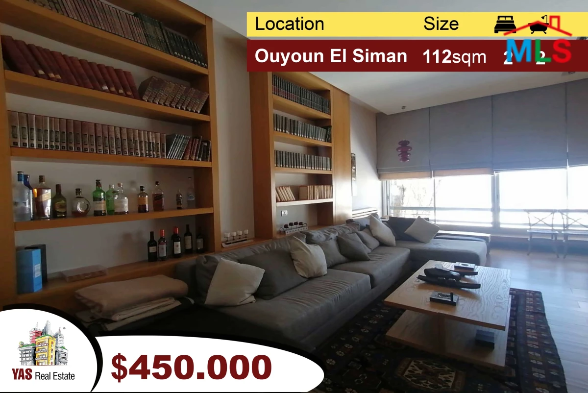 Ouyoun el Siman 112m2 | Prime Location | Furnished Chalet | Furnished