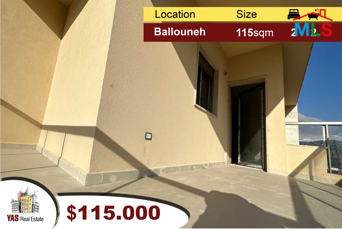 Balouneh 115m2 | New | Mountain View | Luxurious | Cash