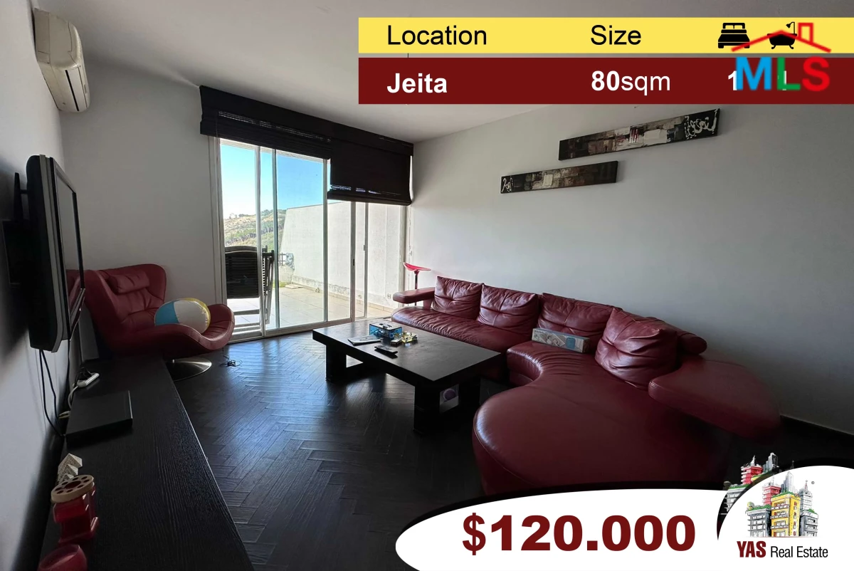 Jeita Country Club | 80m2 Chalet | 30m2 Terrace | Furnished | View