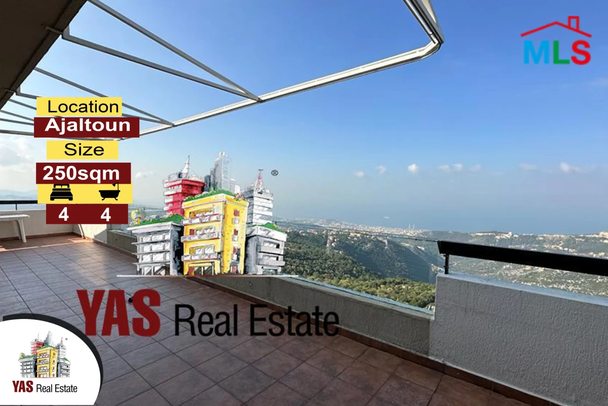 Ajaltoun 250m2 Rooftop | 80m2 Terrace | Killer View | High-End | Ballouneh Borders