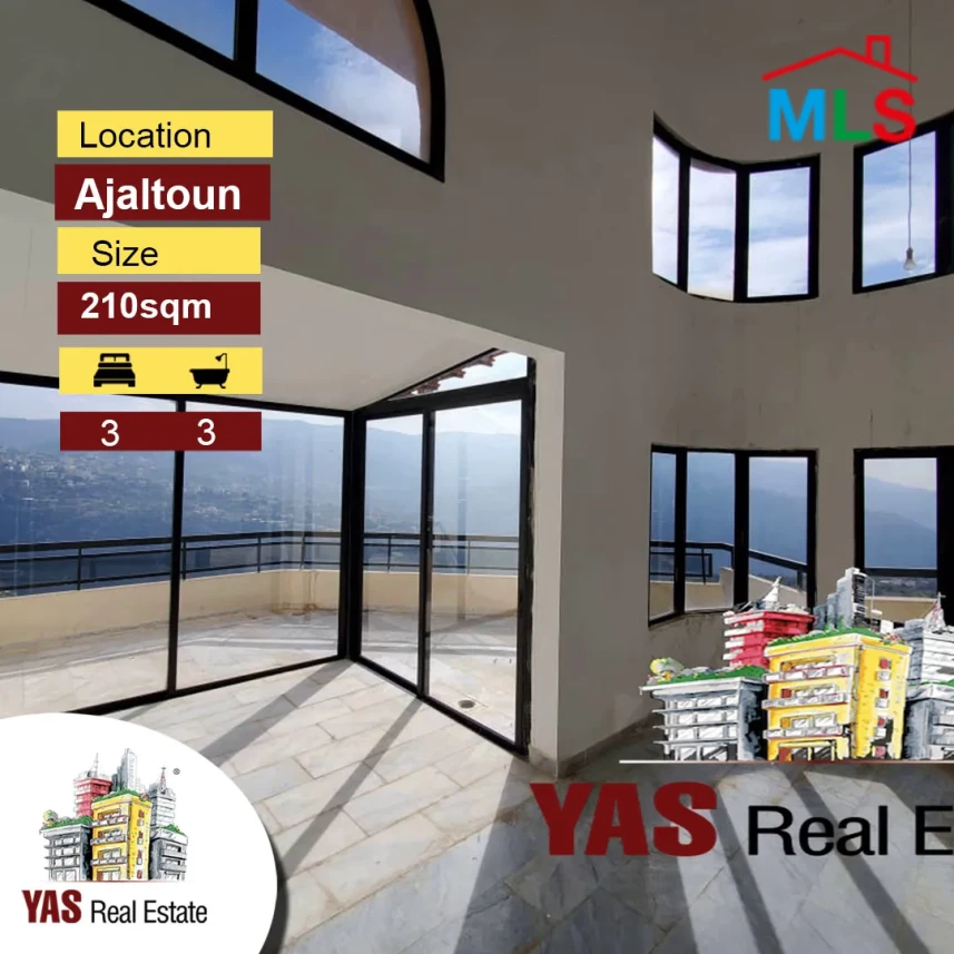 Ajaltoun 210m2 | Well-Maintained | Impressive View | Unique