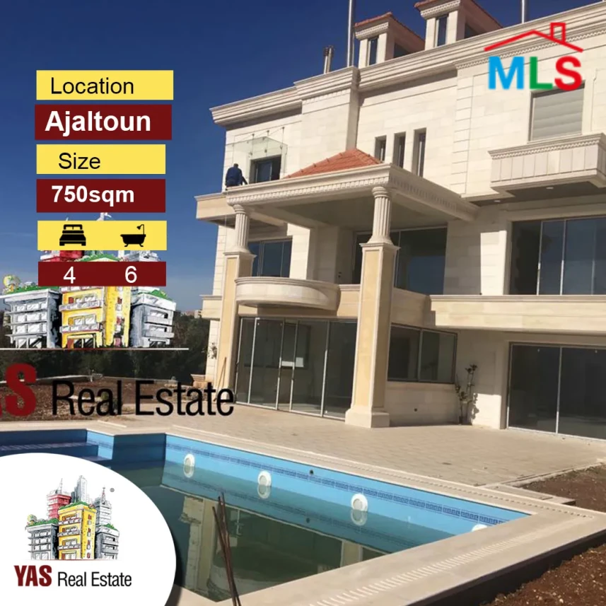 Ajaltoun 750m2 Villa | Ultra Prime Location | Panoramic View | High-End