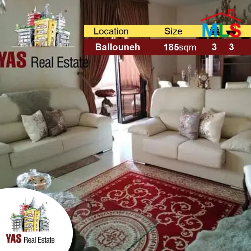 Ballouneh 185m2 | Upgraded | Mountain View | Private street