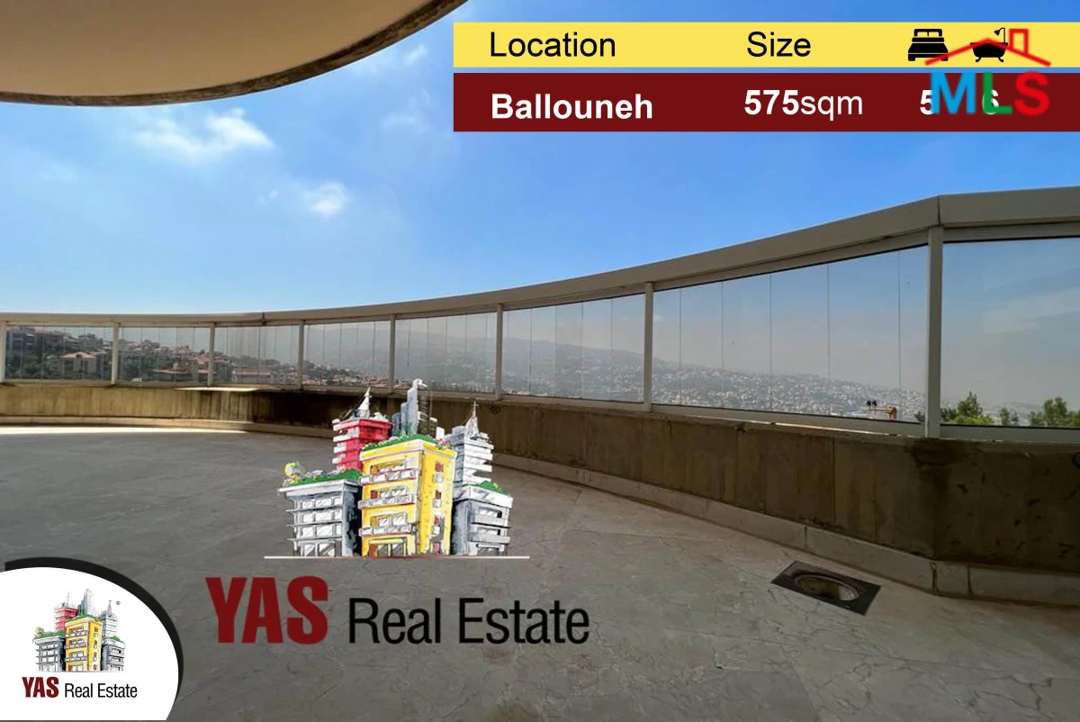 Ballouneh 575m2 | FLAT | Panoramic View | Mint Condition | Unique Property