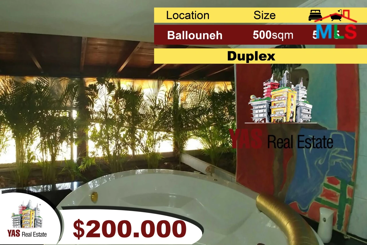 Ballouneh 500m2 Duplex / Penthouse | Upgraded | Astonishing View | Catch