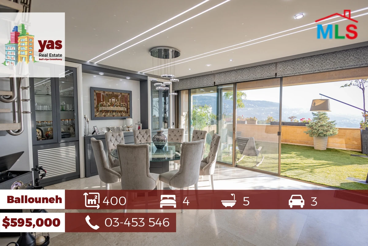 Ballouneh 400m2 Duplex | Exceptional Property | Designer’s Signature