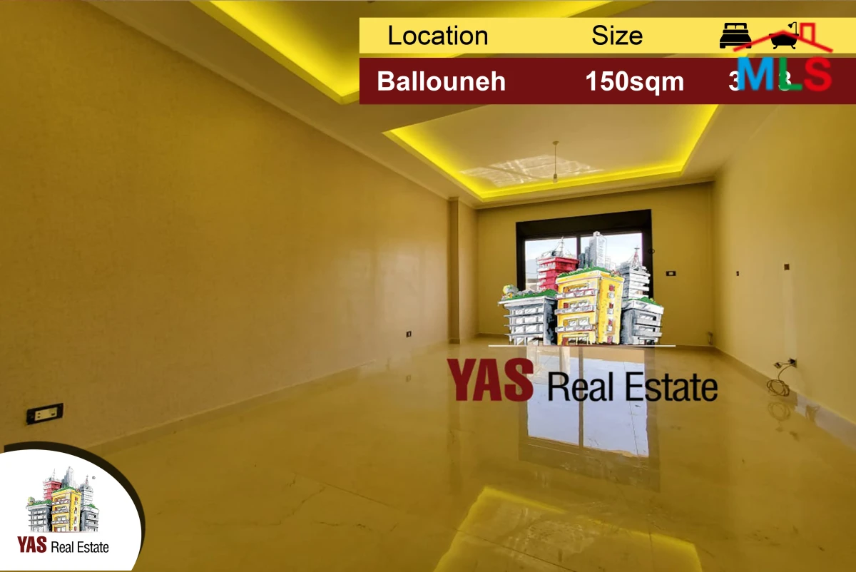 Ballouneh 150m2 | New | Luxurious | Private Street | Catch
