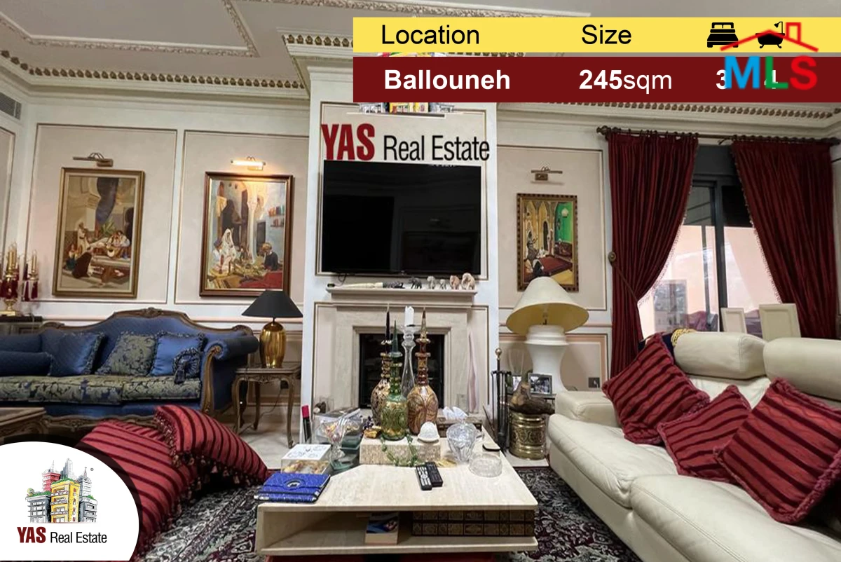 Ballouneh 245m2 | Designer’s Signature | Super High-End | Prime | Unique