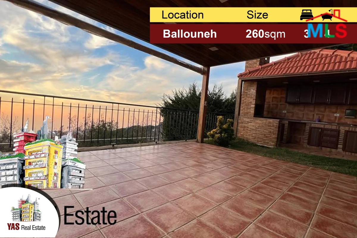 Ballouneh 260m2 | 200m2 Garden | Designers Signature | Astonishing View